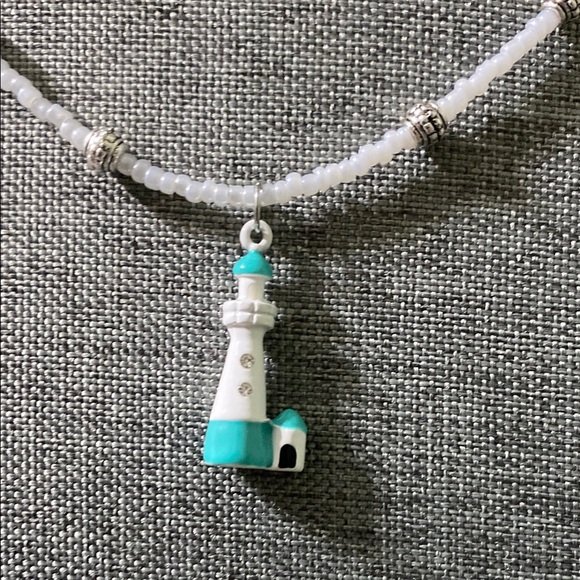 Nautical Lighthouse Pendant Necklace - Picture 2 of 5